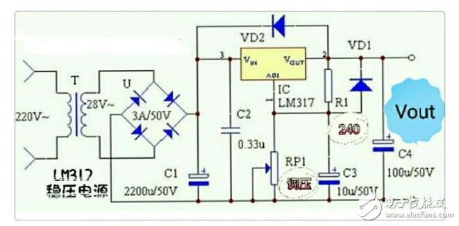 电子稳压电源原理图